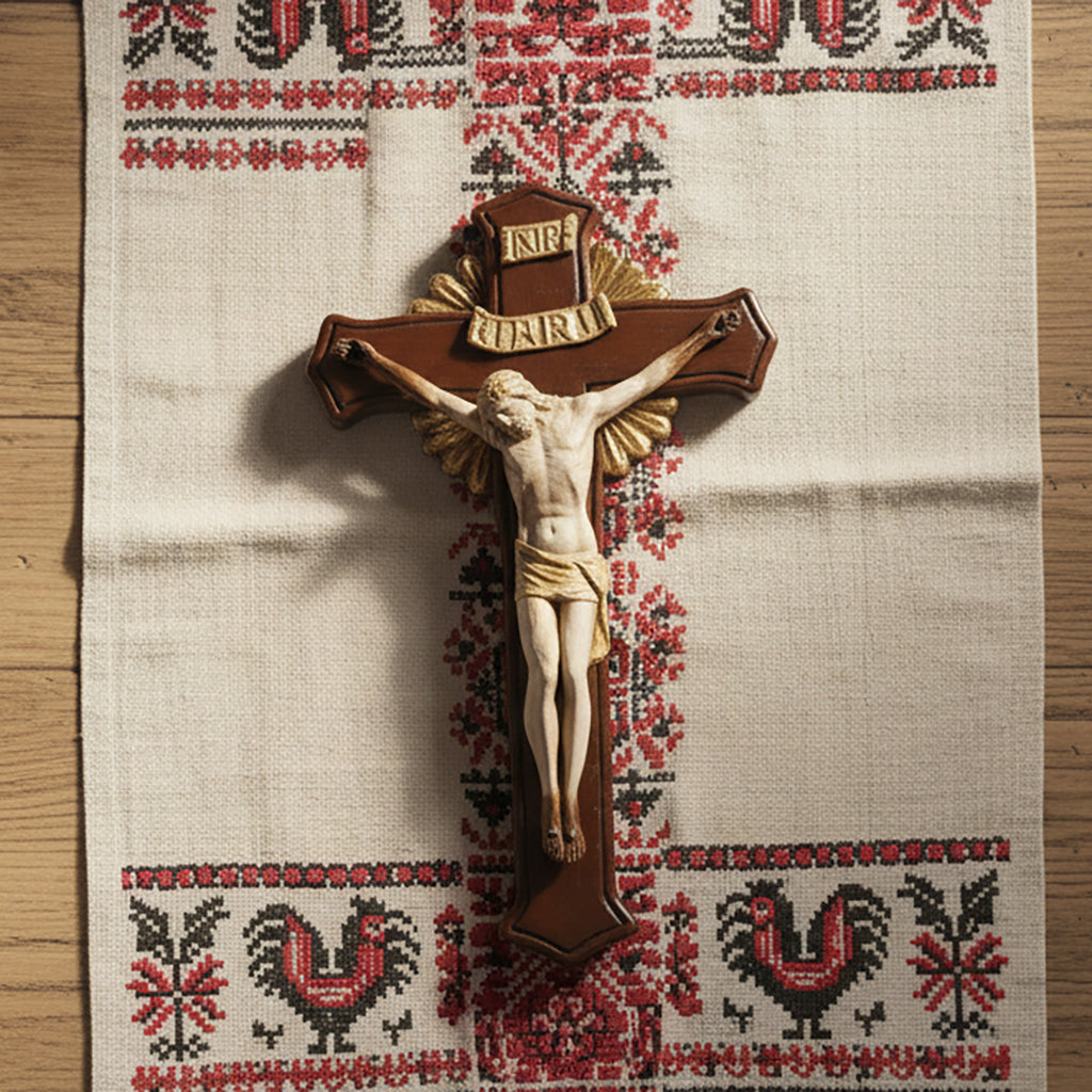 Cruce medie Lumina Credinței 30x17cm